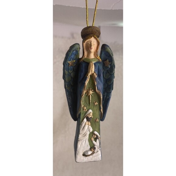 Christmas Baby Jesus With Mary Joseph With Holy Angel Holy Family Ornament - Picture 12 of 12